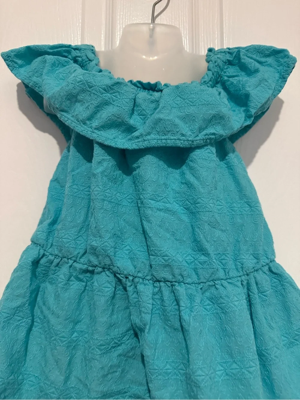 OshKosh B'gosh Turquoise Ruffle-Tier Dress